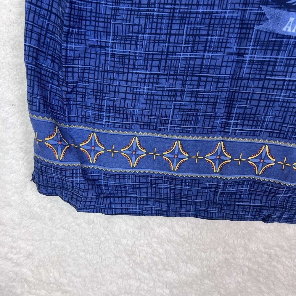 Vintage Big Dogs Men's Size XL Blue Hawaiian Shirt Dog Mixed Drinks‎ Cocktails - Picture 8 of 8